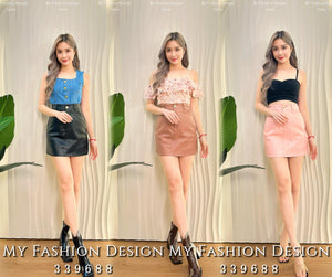 🔥黑卡独家爆款🔥高品质高腰皮裤裙 RM59 Only🌸（2-J4）