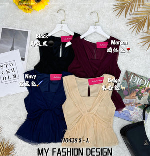 🔥爆款新品🔥高品质气质时装网纱上衣 RM59 Only🌸(补现货)