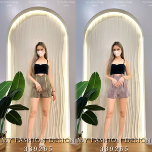 🔥黑卡独家爆款🔥高品质高腰千鸟格短裤 RM59 Only🌸(2-L4)