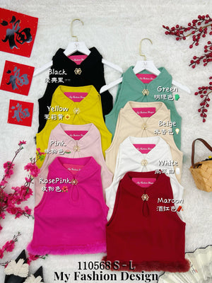 🔥爆款新品🔥高品质cut in款棉质旗袍上衣 RM49 Only🌸（补现货）