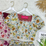 【补现货】🛍️爆款新品🛍️高品质提花款碎花套装 上衣 ➕ 裙子 RM35.00 Only🌸（原价 RM 99.00）