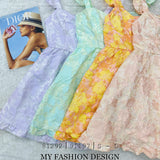 🔥爆款新品🔥高品质气质提花款连体裙 RM88 Only🌸（1-R4)