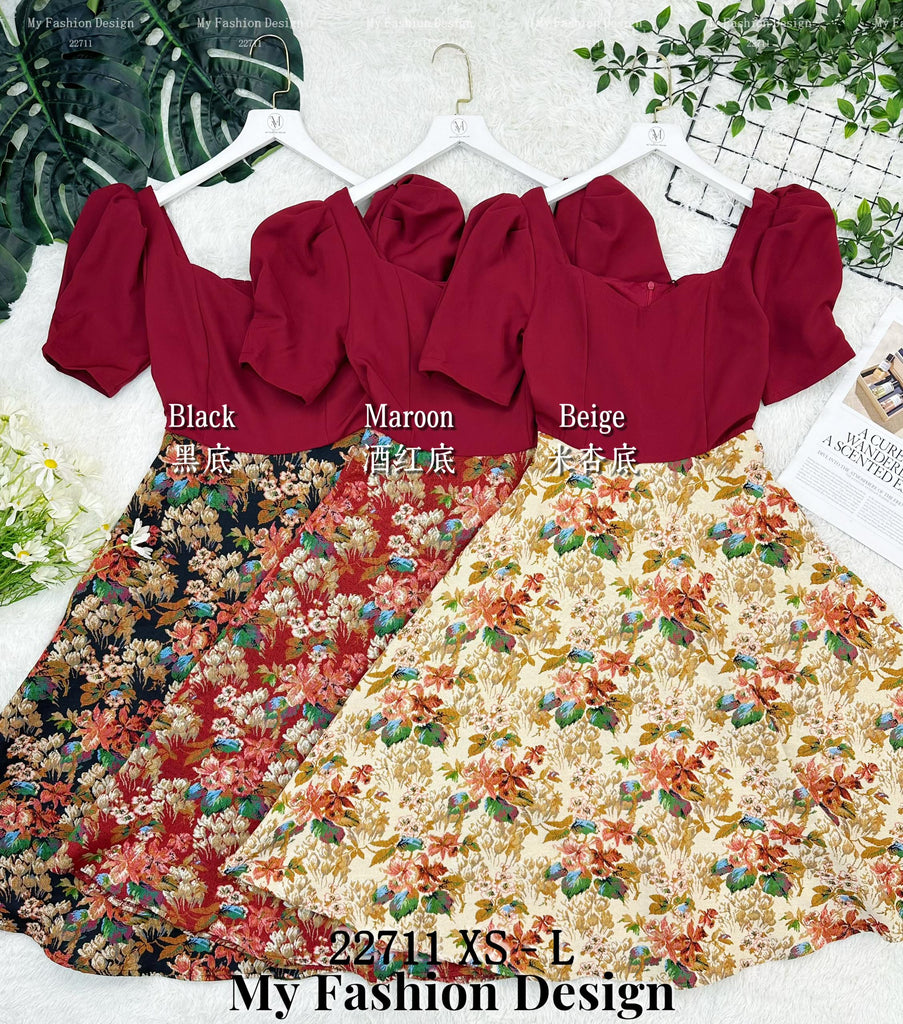 🔥爆款新品🔥高品质气质复古款连体裙 RM89 Only🌸（1-D3）