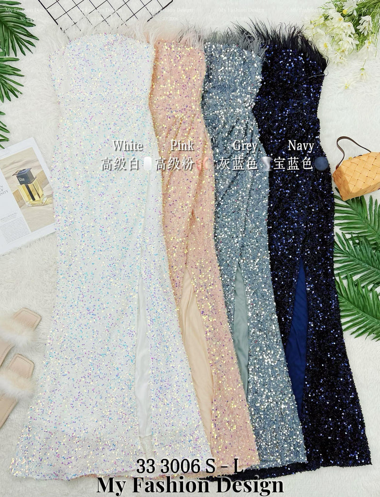 🔥爆款新品🔥高品质气质抹胸款连体长裙 RM189 Only🌸（1-C1）