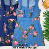 爆款新品🔥高品质气质牛仔花花连体裤裙 RM85 Only🌸（补现货）