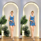 爆款新品🔥高品质气质牛仔花花连体裤裙 RM85 Only🌸（补现货）