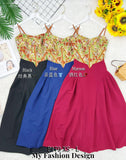 🔥爆款新品🔥高品质吊带款复古拼接连体裙 RM90 Only🌸（1-H4）