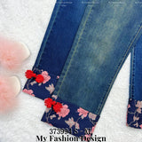 【补现货】🔥爆款新品🔥高品质高腰绣花牛仔长裤 RM39.00 Only🌸（原价 RM69.00）