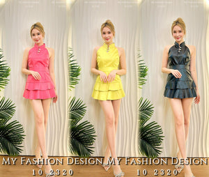 🔥白卡独家爆款🔥高品质cut in款皮质套装 上衣 ➕ 裤裙 RM95 Only🌸（2-R2）