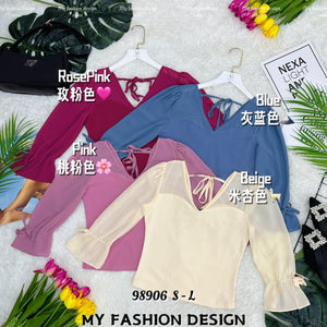 爆款新品🔥高品质网纱拼接棉质上衣 RM39 Only🌸（1-P4）