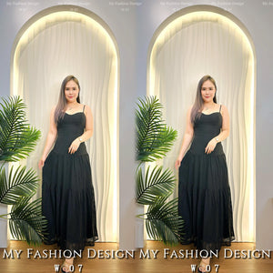 爆款新品🔥高品质吊带款连体长裙 RM95 Only🌸(2-D3)