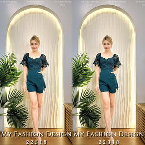 爆款新品🔥高品质气质水溶拼接连体裤 RM89 Only🌸（2-R2）