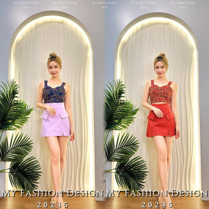 爆款新品🔥高品质高腰锦棉裤裙 RM59 Only🌸（1-D4）