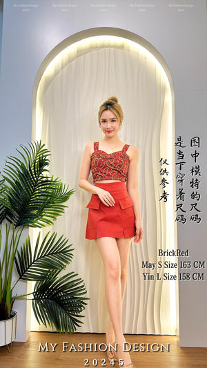 爆款新品🔥高品质高腰锦棉裤裙 RM59 Only🌸（1-D4）