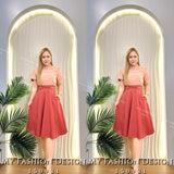 爆款新品🔥高品质气质拼色款OL连体裙 RM75 Only🌸（2-F2）