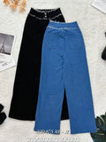 🔥黑卡独家爆款🔥高品质高腰牛仔直筒长裤 RM75 Only🌸（1-D1）