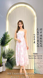 🆕高品质吊带水墨画连体裙 RM79 Only🌸（2-A3）