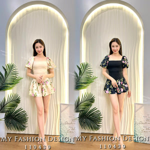 爆款新品🔥高品质花花拼接套装 上衣 ➕ 裤子 RM88 Only🌸（1-K2）