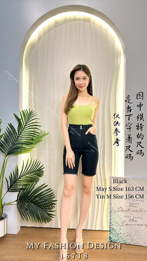 爆款新品🔥高品质高腰牛仔五分裤 RM59 Only🌸（1-B3）