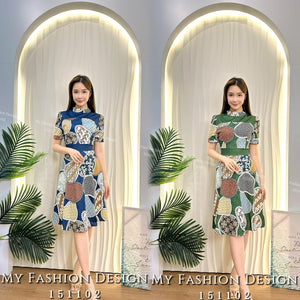 爆款新品🔥高品质气质印花OL连体裙 RM79 Only🌸（1-D2）