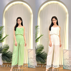 【补现货】爆款新品🔥高品质气质款百褶套装 上衣 ➕ 裤子 RM39.00 Only🌸（原价 RM88.00）