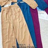 爆款新品🔥高品质气质款缎面套装 上衣 ➕ 裤子 RM96 Only🌸（1-E3）