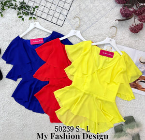 🆕 Designer DD爆款新品❤️高品质雪纺时装上衣 RM65 Only🌸 （2-R3）