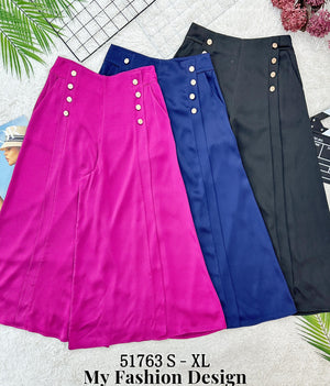 🆕 Designer DD爆款新品❤️高品质高腰缎面阔腿长裤 RM70 Only🌸 （1-F3）