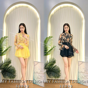 爆款新品🔥高品质花花雪纺套装 上衣 ➕裤裙 RM89 Only🌸（1-C2）