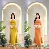 爆款新品🔥高品质棉质修身套装 上衣 ➕ 裙子 RM85 Only🌸（2-T2）