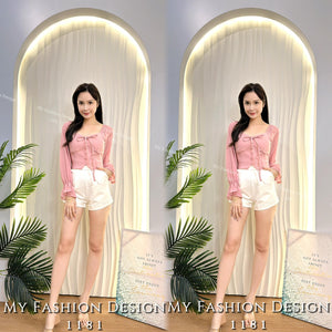 🔥黑卡独家爆款🔥高品质气质雪纺拼接上衣 RM59 Only🌸（2-W4）