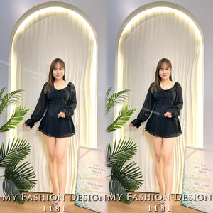 🔥黑卡独家爆款🔥高品质气质雪纺拼接上衣 RM59 Only🌸（2-W4）