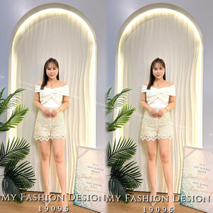 【补现货】🛍️爆款新品🛍️高品质水溶花拼接连体裤 RM25.00 Only🌸（原价 RM85.00）