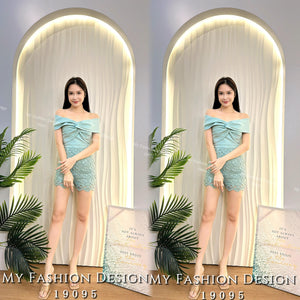 【补现货】🛍️爆款新品🛍️高品质水溶花拼接连体裤 RM25.00 Only🌸（原价 RM85.00）