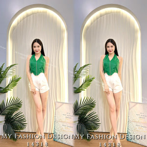 爆款新品🔥高品质皮质挂脖上衣 RM59 Only🌸 （2-W4）