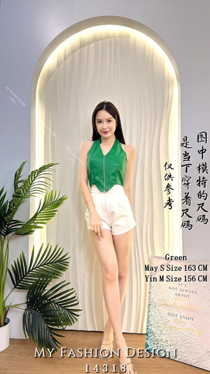 爆款新品🔥高品质皮质挂脖上衣 RM59 Only🌸 （2-W4）