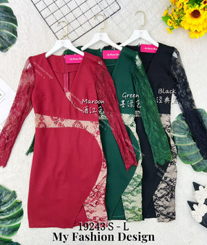 爆款新品🔥高品质气质款蕾丝拼接连体裙 RM89 Only🌸（2-Y2）