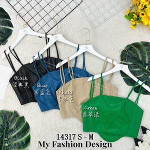 爆款新品🔥高品质吊带款皮质上衣 RM59 Only🌸(1-J4)