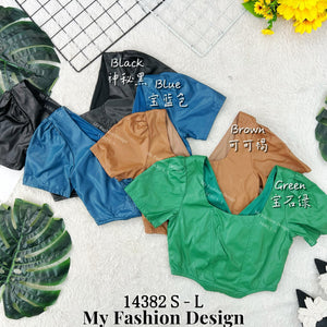 爆款新品🔥高品质气质款皮质上衣 RM55 Only🌸（1-E3）