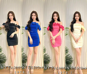 🔥黑卡独家爆款🔥高品质气质款一字领连体裙 RM89 Only🌸（1-F3）