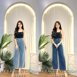 🔥黑卡独家爆款🔥高品质高腰牛仔直筒长裤 RM69 Only🌸 （1-Q3）