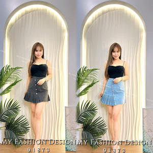 🔥黑卡独家爆款🔥高品质高腰洗水牛仔裤裙 RM65 Only🌸（2-Y3）