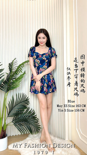 🔥黑卡独家爆款🔥高品质花花雪纺套装 上衣 ➕ 裙子 RM89 Only🌸 （2-I2）