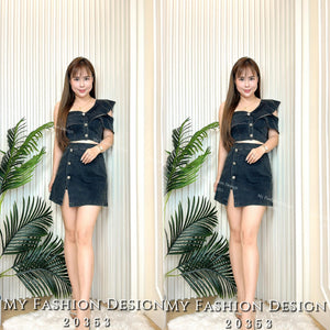 🔥黑卡独家爆款🔥高品质牛仔款套装 上衣 ➕ 裤裙 RM95 Only🌸 （2-J4）