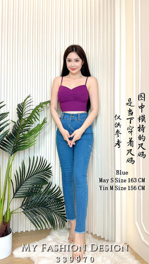 🔥黑卡独家爆款🔥高品质高腰窄脚牛仔长裤 RM75 Only🌸 （2-X4）