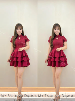 【补现货】爆款新品🪭高品质气质旗袍款套装 上衣 ➕ 裤裙🧨RM49.00 Only🌸（原价 RM109.00）（1-B4）