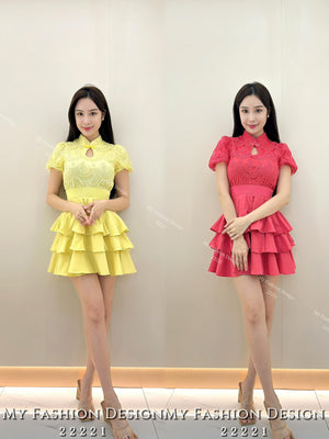 【补现货】爆款新品🪭高品质气质旗袍款套装 上衣 ➕ 裤裙🧨RM49.00 Only🌸（原价 RM109.00）（1-B4）