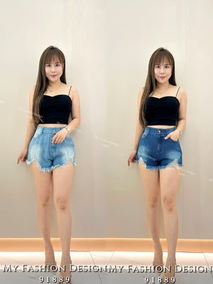🔥黑卡独家爆款🔥高品质高腰牛仔短裤 RM65 Only🌸（1-B3）