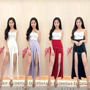 🔥黑卡独家爆款🔥高品质高腰西装开叉雪纺长裤 RM69 Only🌸（1-C4）