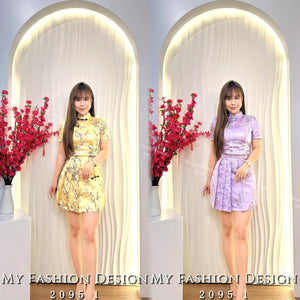 🧨黑卡独家爆款🧨高品质气质旗袍款套装 上衣 ➕ 裤裙 RM119 Only🌸（2-Q3）